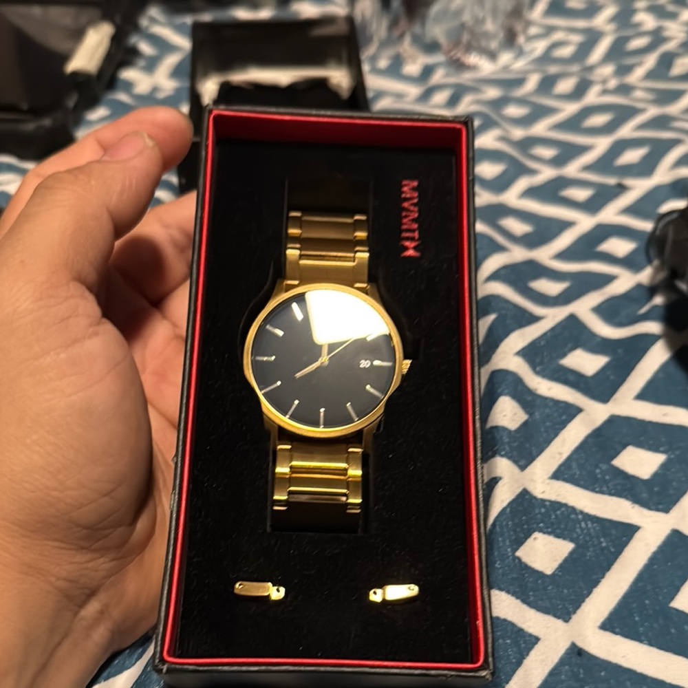 MVMT Gold and Black Watch Luxurious Design